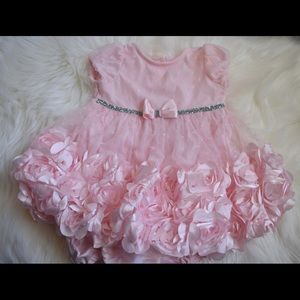 Pink and Sliver Flower Dress Nannette